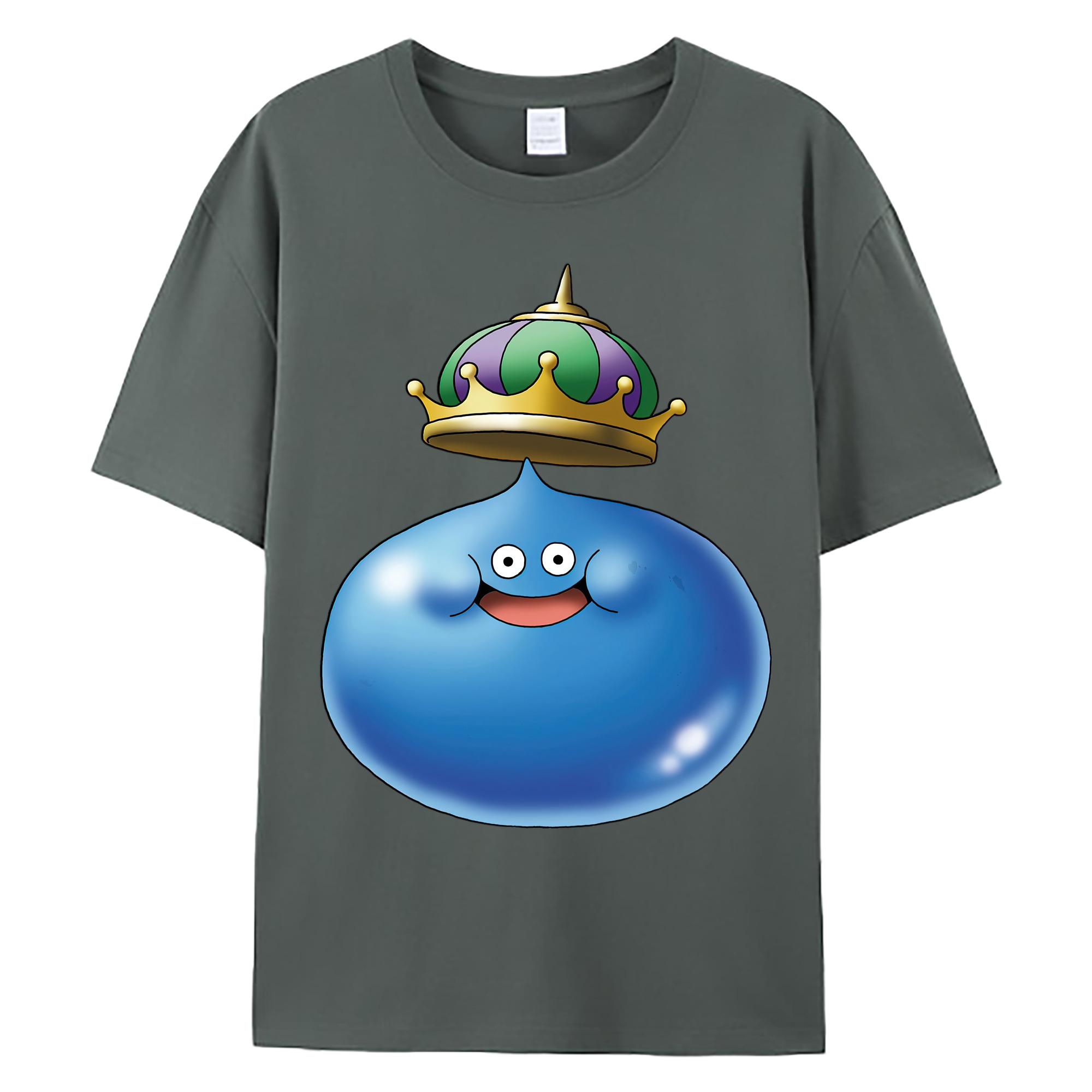 （画像用） ドラゴンクエスト Doragon Kuesuto Dragon Quest 綿100％ メンズ半袖Tシャツ｜肌触りやわらか＆通気性